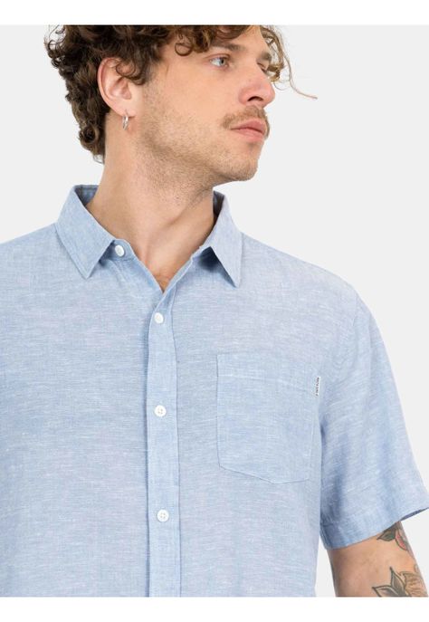 Camisa MC Mirabe Azul Hombre Maui And Sons-2