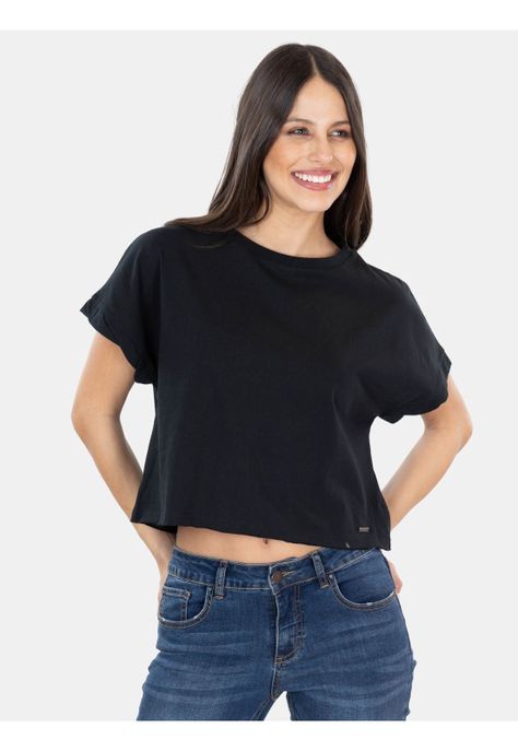 Polera MC Ontario Negro Mujer Maui And Sons-0