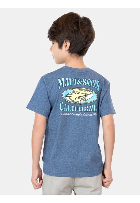 Polera MC California Yol Azul Niño Maui And Sons-3