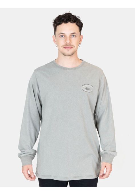 Polera ML Sunburnt  Verde Hombre Maui And Sons-0