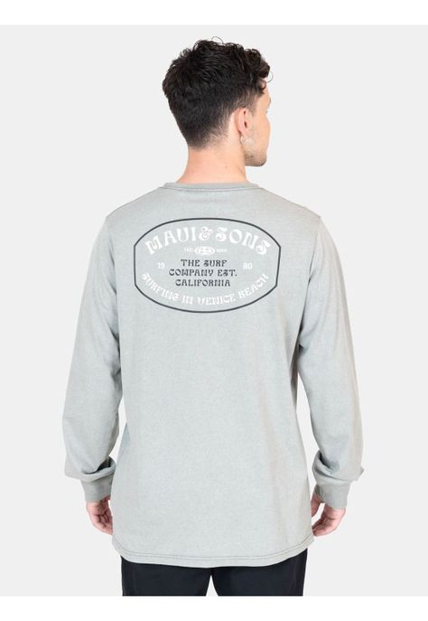 Polera ML Sunburnt  Verde Hombre Maui And Sons-1
