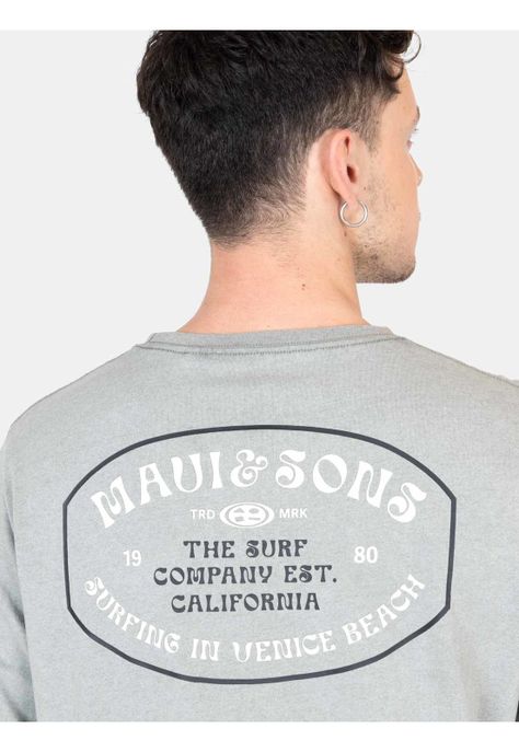Polera ML Sunburnt  Verde Hombre Maui And Sons-2