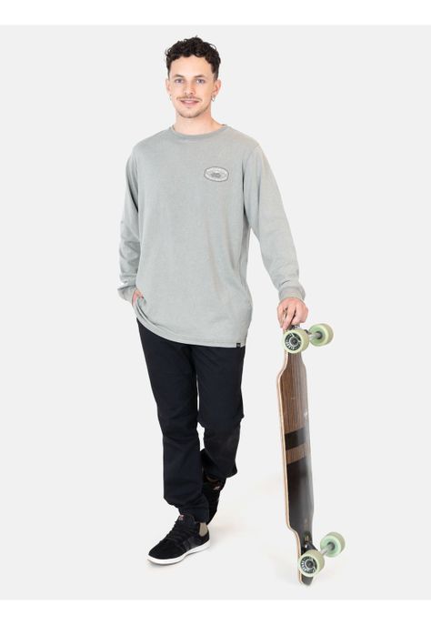 Polera ML Sunburnt  Verde Hombre Maui And Sons-3