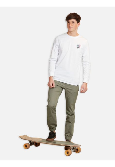 Polera No Signal R.Y.L Juvenil Hombre Blanco Maui And Sons-3