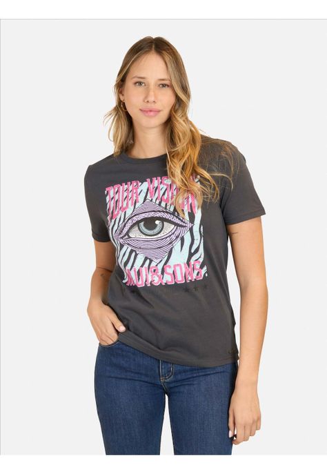 Polera Fairer Gris Mujer Maui And Sons-0
