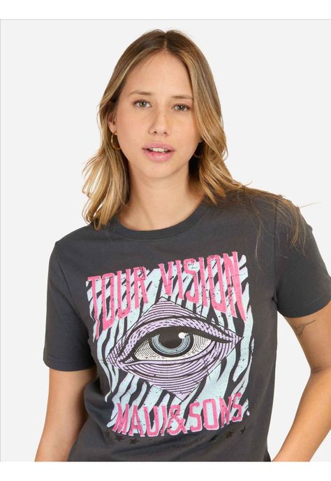 Polera Fairer Gris Mujer Maui And Sons-2