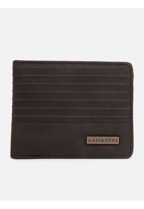 Billetera Lines  Negro Hombre Maui And Sons-0