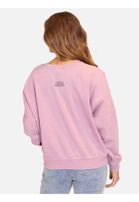 Poleron Cr Forever Trusting Crewneck  Rosado Mujer Maui And Sons-1
