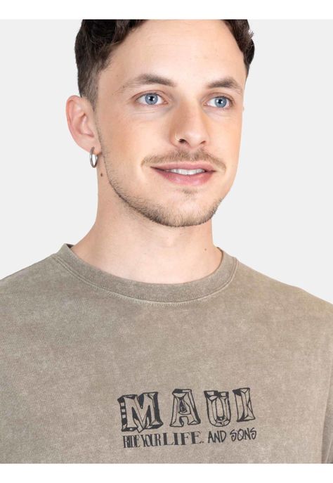 Polera MC Flow Verde Hombre Maui And Sons-2