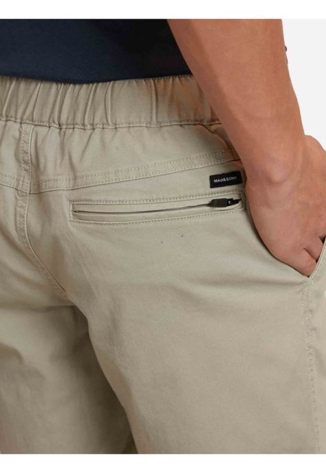 Bermuda Jogger Basic Young Beige Juvenil Maui and sons-2