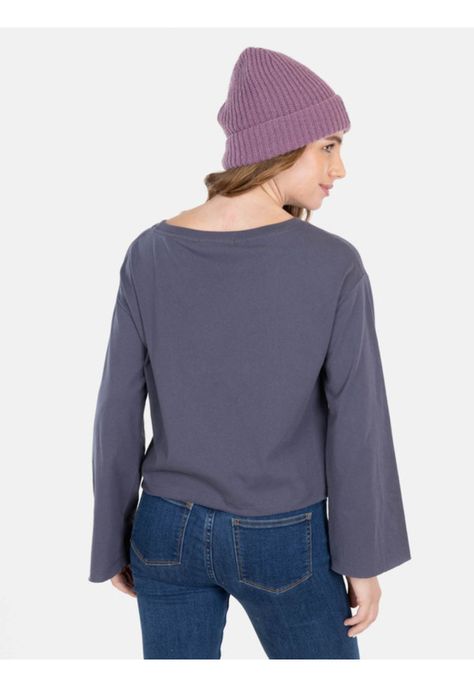 Polera Hawk'S Soul T-Shirt Gris Mujer Maui And Sons-1