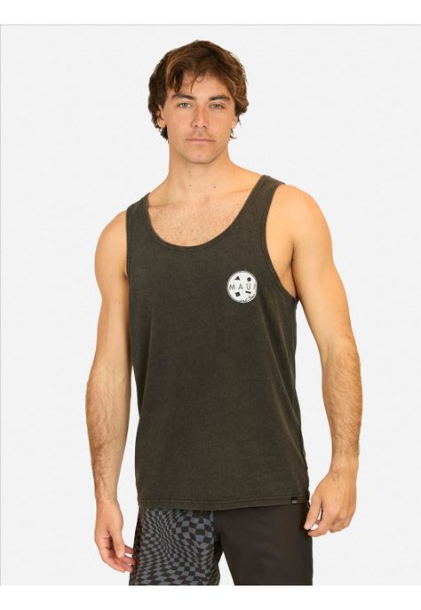 Polera SM Vintage Negro Hombre Maui And Sons-0