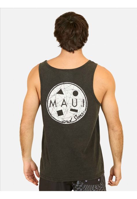Polera SM Vintage Negro Hombre Maui And Sons-1
