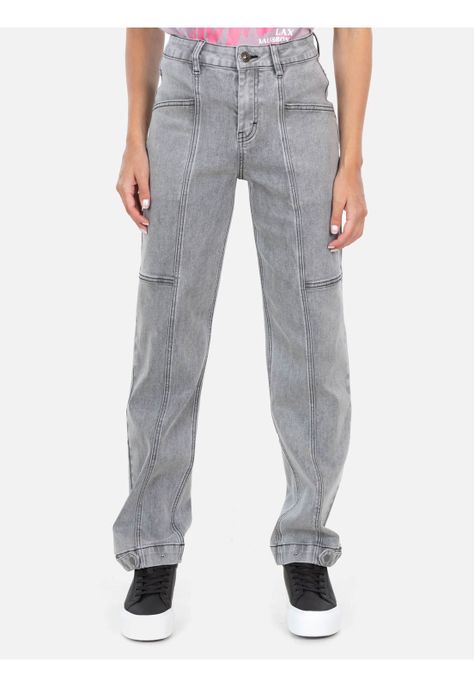 Jeans Cyclone Gris Mujer Maui And Sons-0