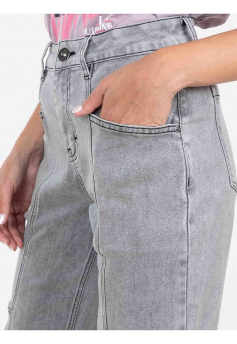 Jeans Cyclone Gris Mujer Maui And Sons-2