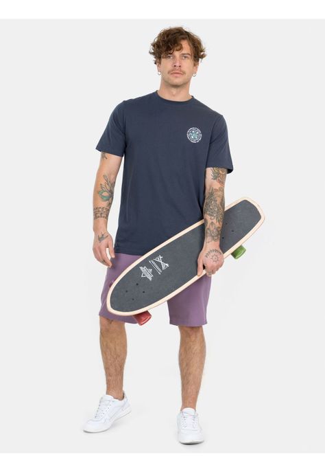 Polera MC Asphalt Aspen Azul Hombre Maui And Sons-3