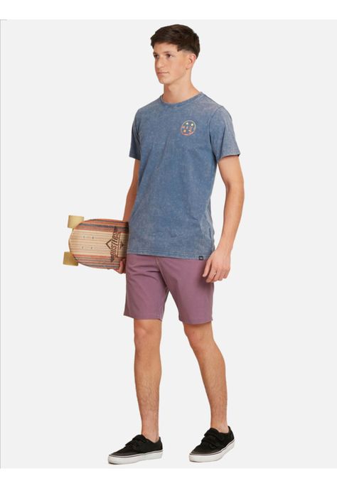 Bermuda Colored Chino Young Juvenil Hombre Burdeo Maui And Sons-3