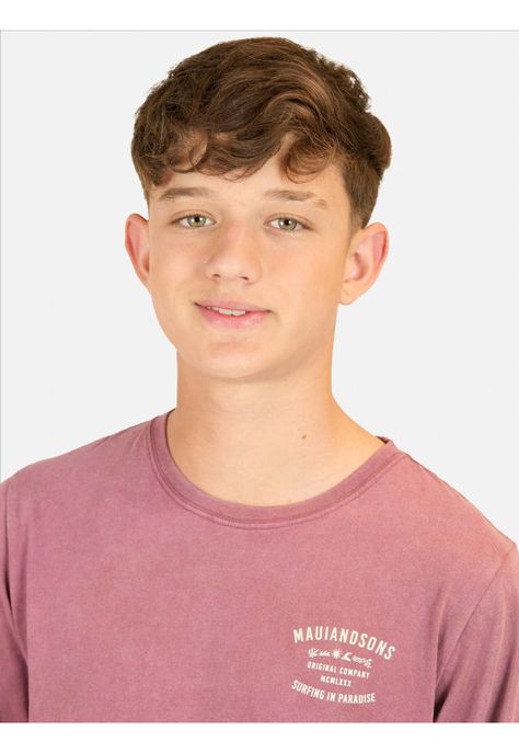 Polera ML Kona Heat Rojo Infantil Maui And Sons-2