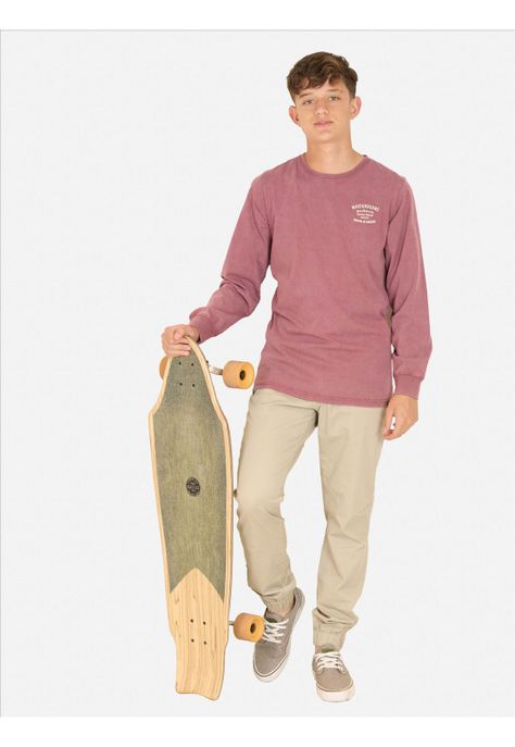 Polera ML Kona Heat Rojo Infantil Maui And Sons-3