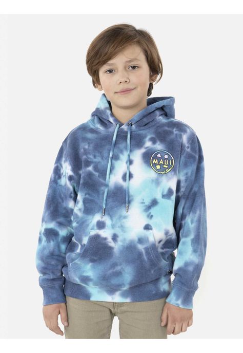 Poleron Cookie 80s HOODIE TIE DYE Niño Multicolor Maui and Sons-0