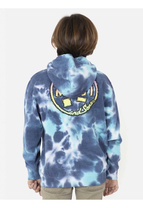 Poleron Cookie 80s HOODIE TIE DYE Niño Multicolor Maui and Sons-1