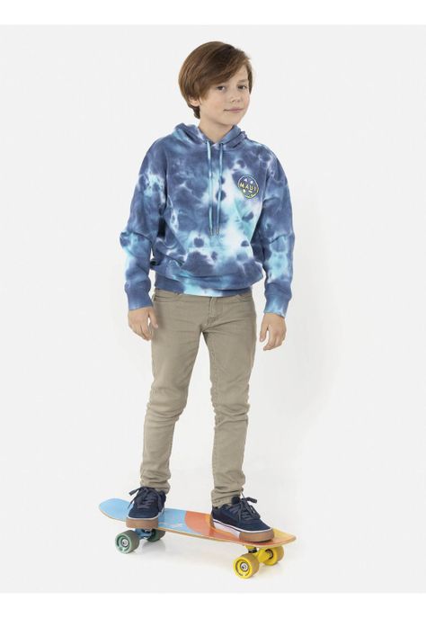 Poleron Cookie 80s HOODIE TIE DYE Niño Multicolor Maui and Sons-3