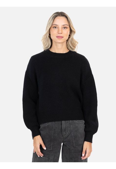 Sweater Islenis Negro Mujer Maui And Sons-0