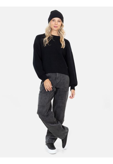 Sweater Islenis Negro Mujer Maui And Sons-3
