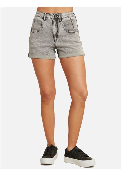 Short Jeans Summer street Gris Mujer Maui and sons-0