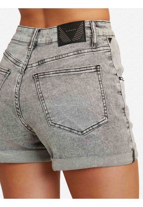 Short Jeans Summer street Gris Mujer Maui and sons-2