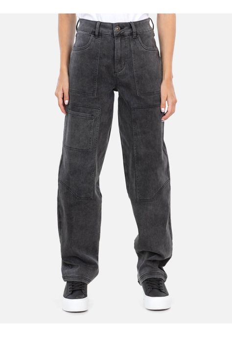 Jeans Quetzal Negro Mujer Maui And Sons-0