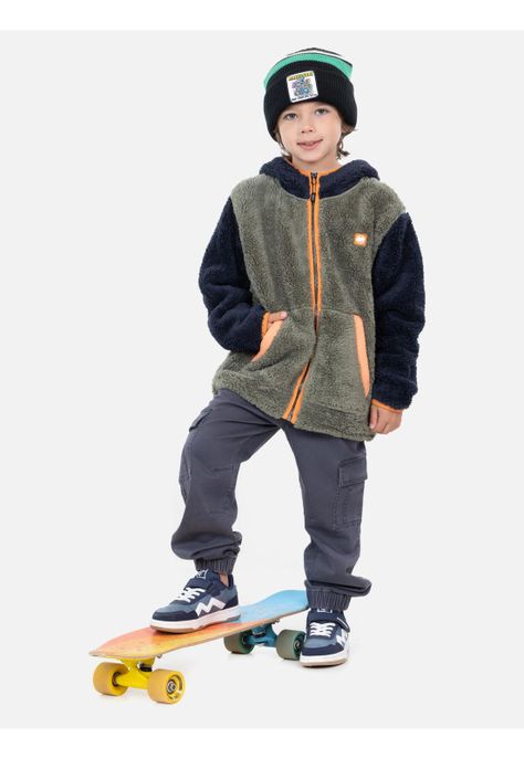 Poleron Chiporro Breeze Verde Infantil Maui And Sons-3