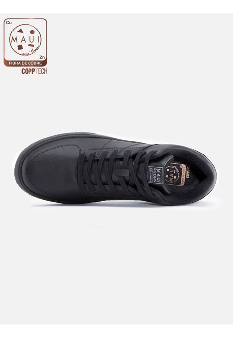 Zapatilla Escolar OLINDA Hombre Negro Maui and Sons-1