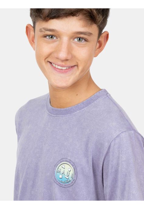 Polera MC Beach Sunrise Morado Infantil Maui And Sons-3