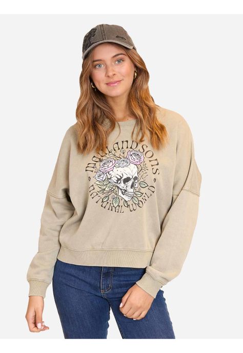 Poleron CR Forever Trusting Verde Mujer Maui and Sons-0