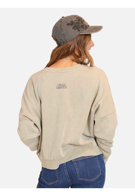Poleron CR Forever Trusting Verde Mujer Maui and Sons-1