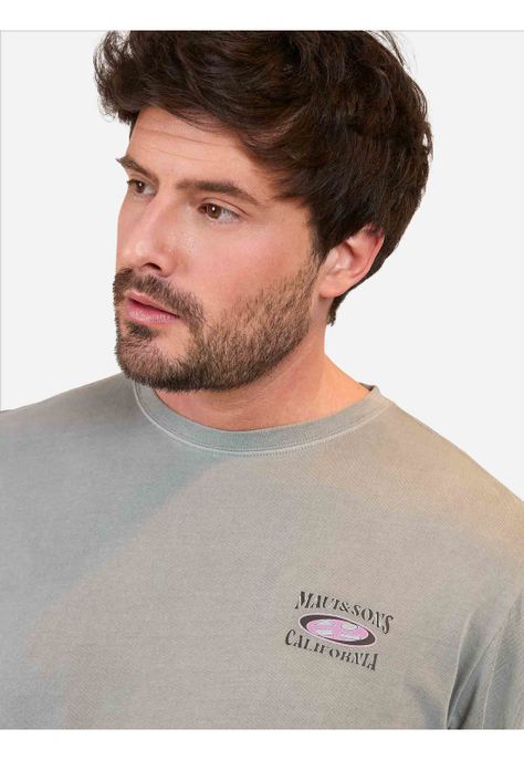 Polera ML California Hombre Gris Maui And Sons-2
