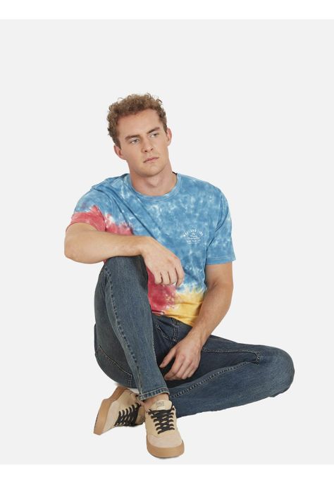 Polera ORIGINAL MIX COLOR TYE DYE Hombre Multicolor Maui and Sons-3