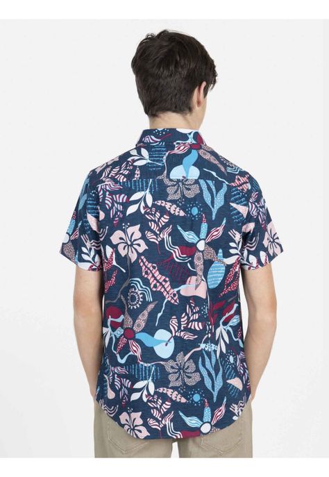 Camisa MIXED FOLIAGE Juvenil Multicolor Maui and Sons-1