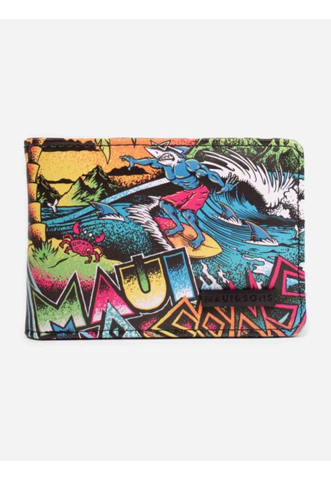 Billetera Shark Volcano Multicolor Niño Maui and sons-0