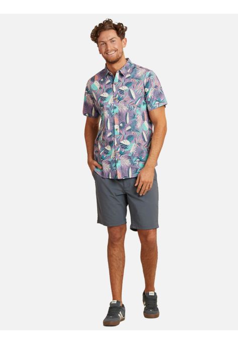 Camisa Active Tropics Hombre Multicolor Maui And Sons-3