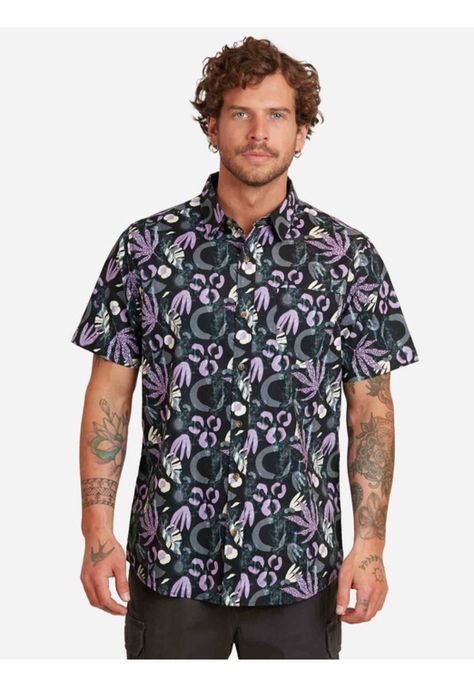 Camisa Flower Activation Hombre Multicolor Maui And Sons-0