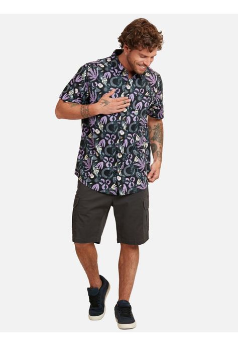 Camisa Flower Activation Hombre Multicolor Maui And Sons-3