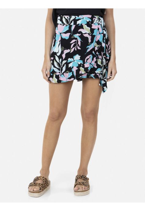 Falda MAGIC FLOWER SKIRT Mujer Multicolor Maui And Sons-1