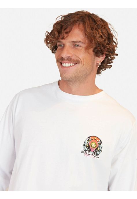 Polera Faces Maui Ls Tees Blanco Hombre Maui And Sons-2