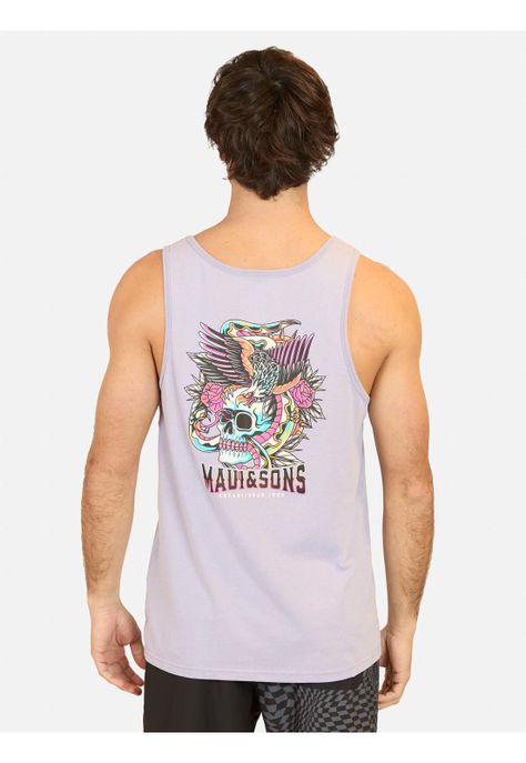Polera SM Coastal Morado Hombre Maui And Sons-1
