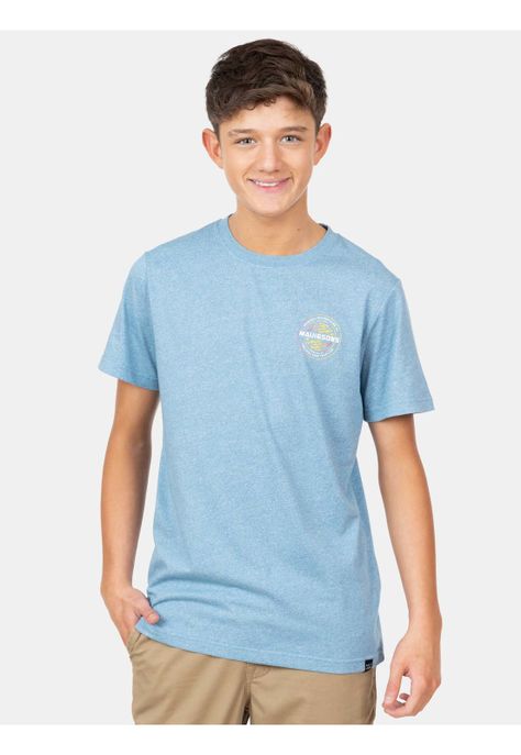 Polera MC The Real Ride Celeste Infantil Maui And Sons-0
