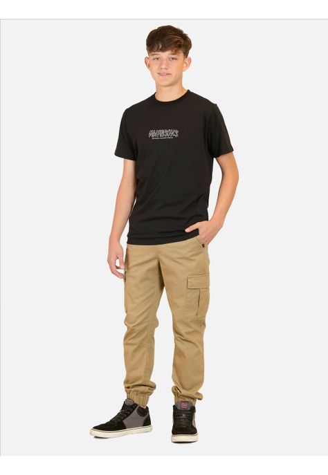 Polera MC Aqua Negro infantil Maui And Sons-3