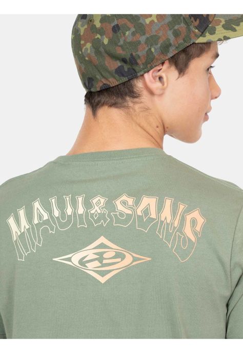 Polera MC Heritage Little Verde Infantil Maui And Sons-3