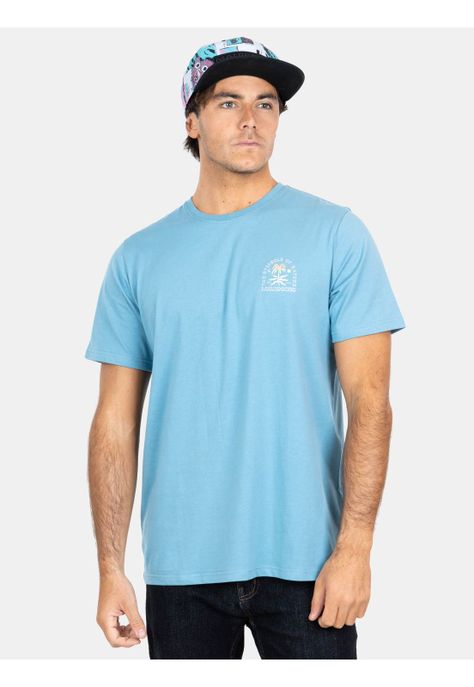 Polera MC The Symbols Of Nature  Celeste Hombre Maui And Sons-0